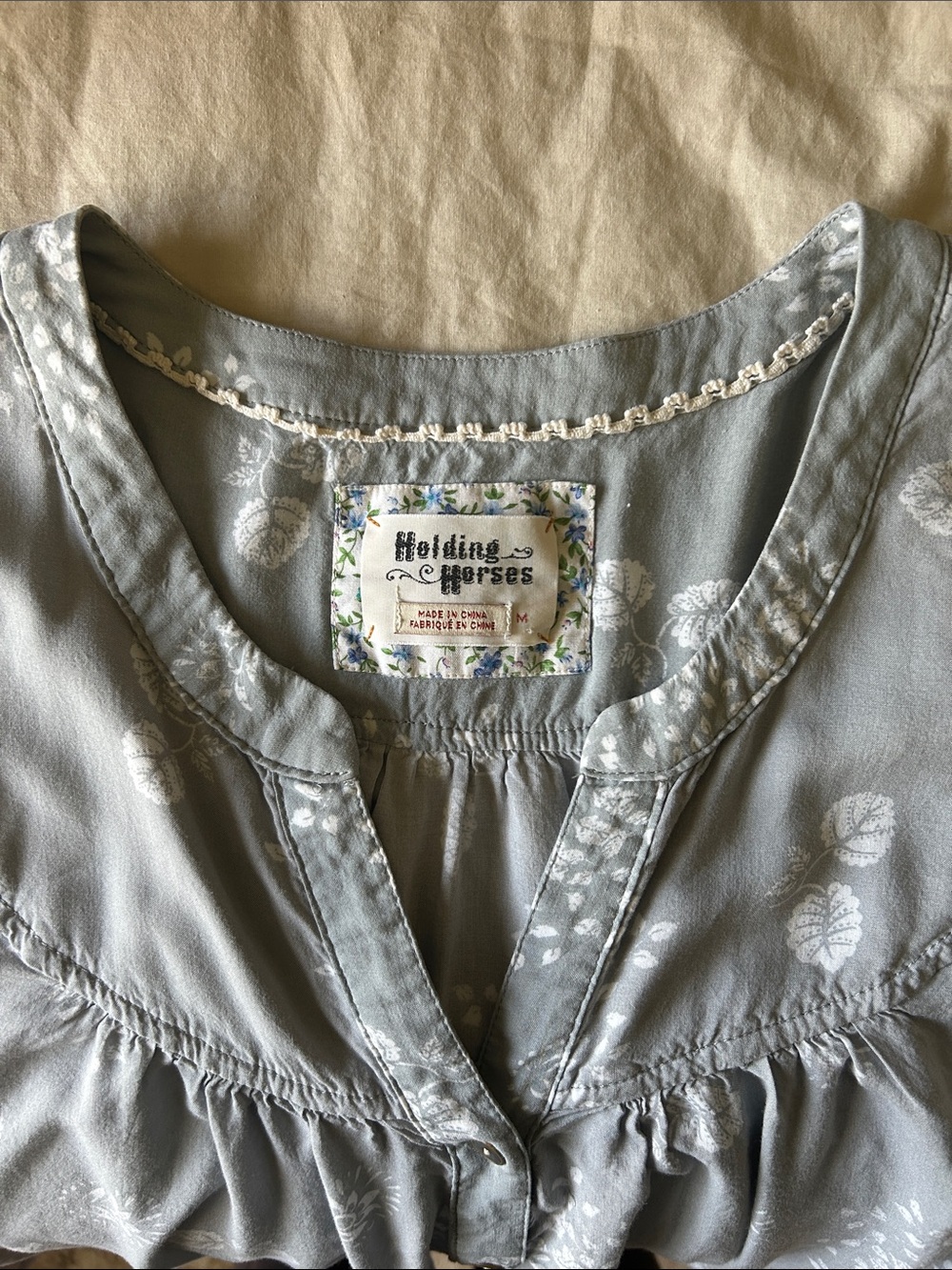 Holding Horses Floral Peasant Tunic - Picture 3 of 3